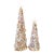 Custom Coastal Organic SculpturauSeashell Holiday Cone Trees – Pair For Sale