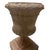 Stone Pair of Neoclassical Style Weathered Cast Stone Campana Urns on Pedestals For Sale - Image 7 of 12