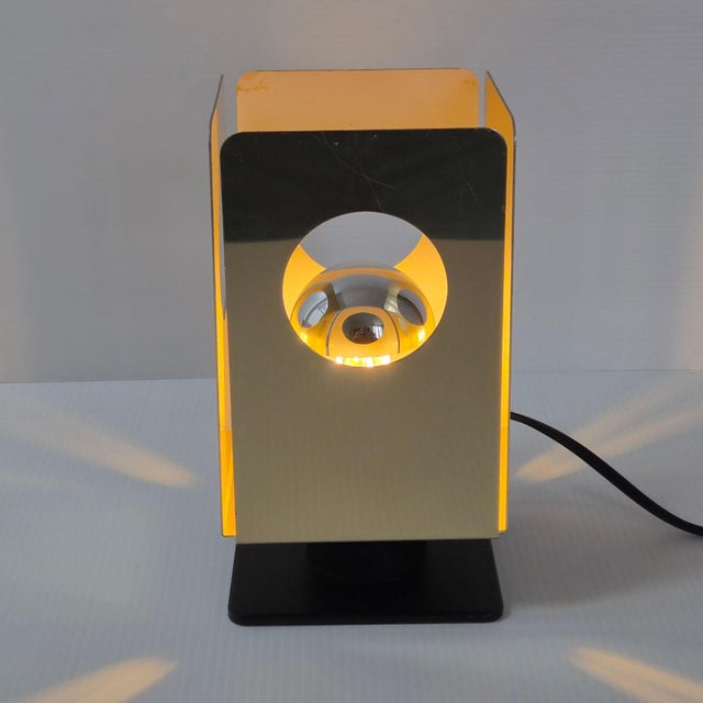 Vintage Gold-Plated Metal Table Lamp, 1960s For Sale - Image 14 of 16