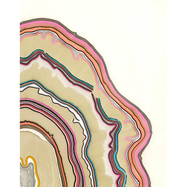 Contemporary marbling giclée print. High-quality limited edition marbling artwork by danish artist Pernille Snedker...