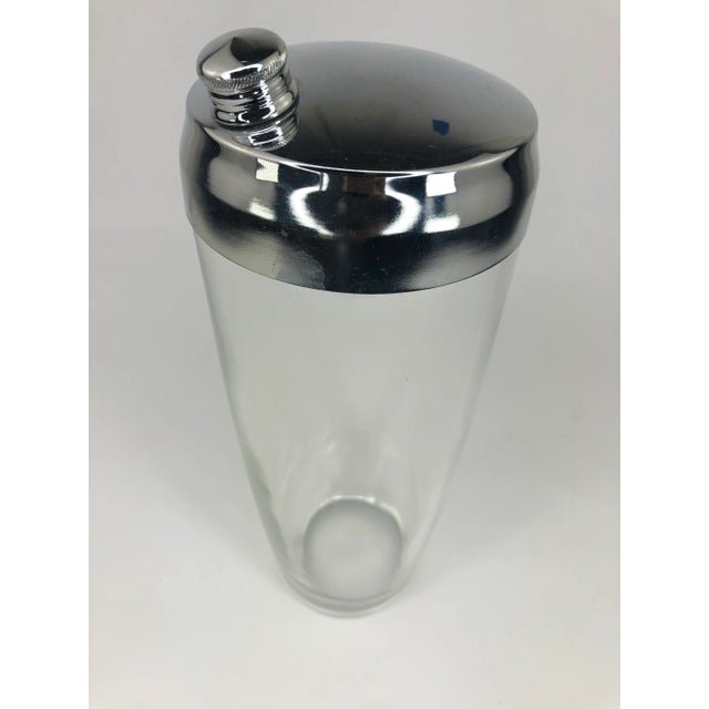 Classic Vintage Glass Cocktail Shaker For Sale - Image 4 of 4