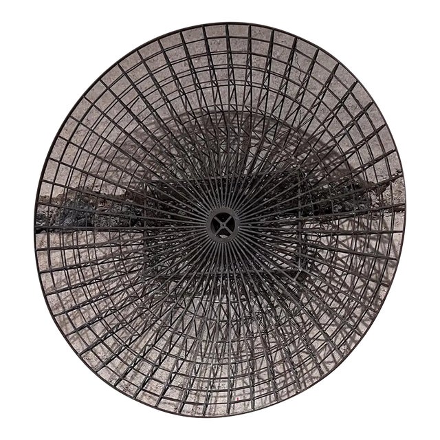 1970s Abstract Grid Wall Sculpture Bronze For Sale