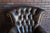 Leather Tufted Chair and Ottoman For Sale - Image 4 of 12