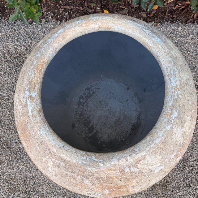 Large European Pottery in the Style of Biot Jarre For Sale - Image 4 of 7