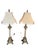 Regency Style Table Lamps with Neoclassical Bases, Paw Feet and Cream Fabric Shades with Beaded Fringe, 1980, Set of 2 For Sale - Image 10 of 10