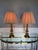 1970s Vintage Stiffel Hollywood Regency Solid Brass Table Lamps w/ Shade – a Pair For Sale - Image 5 of 12