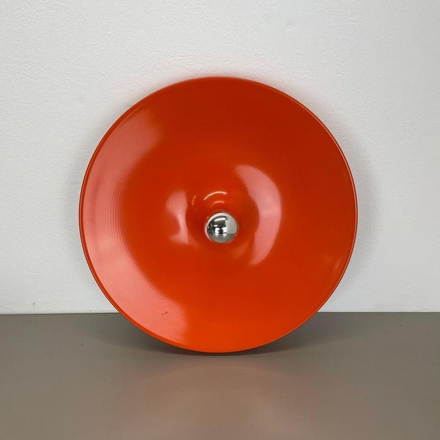 Orange Disc Wall Light in the style of Charlotte Perriand for Staff, Germany, 1970s For Sale - Image 3 of 18