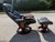 Wood Black Leather Ekornes Stressless Chair & Ottoman For Sale - Image 7 of 12
