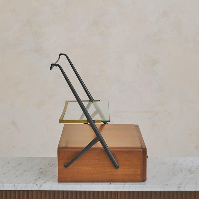 Wood Italian Console or Bedside Table Attributed to Silvio Cavatorta, 1950s - 2 Available For Sale - Image 7 of 11