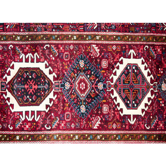 Persian Early 20th Century Persian Heriz Runner For Sale - Image 3 of 16