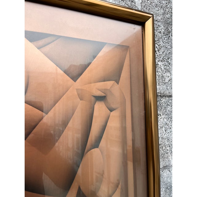 An & Joël Martel 1925 Paris International Exhibition of the Decorative Arts and Industries Framed Art Deco Poster. For Sale - Image 10 of 16