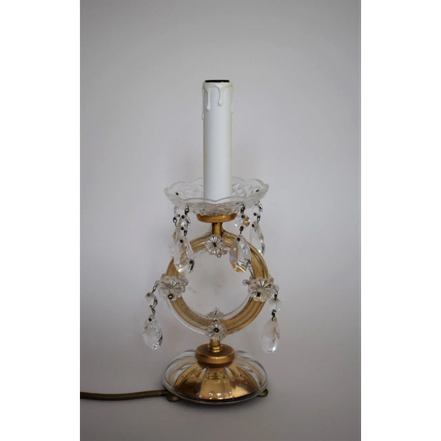 Mid-Century Modern Viennese Crystal Glass Table Lamps from Lobmeyr, 1950s, Set of 2 For Sale - Image 3 of 6