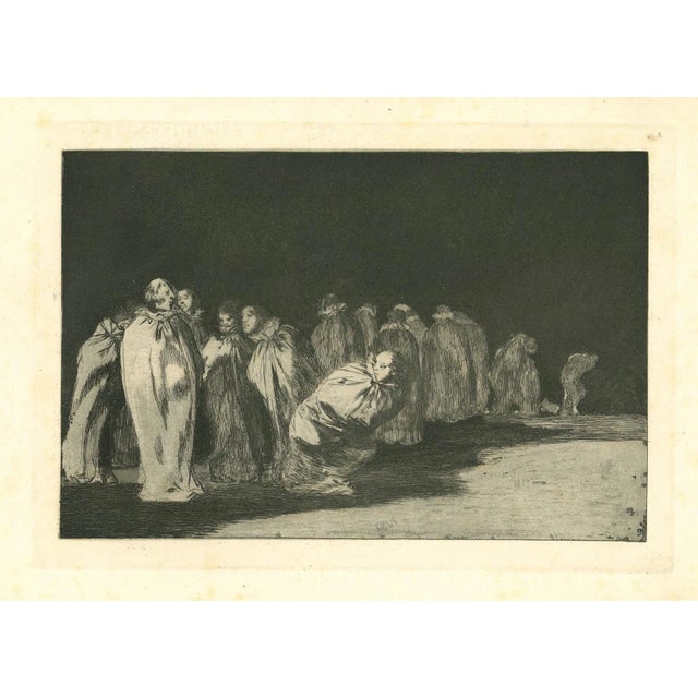 Francisco Goya, the Ensacados, 1875, Etching For Sale