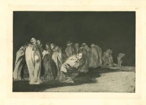 Francisco Goya, the Ensacados, 1875, Etching