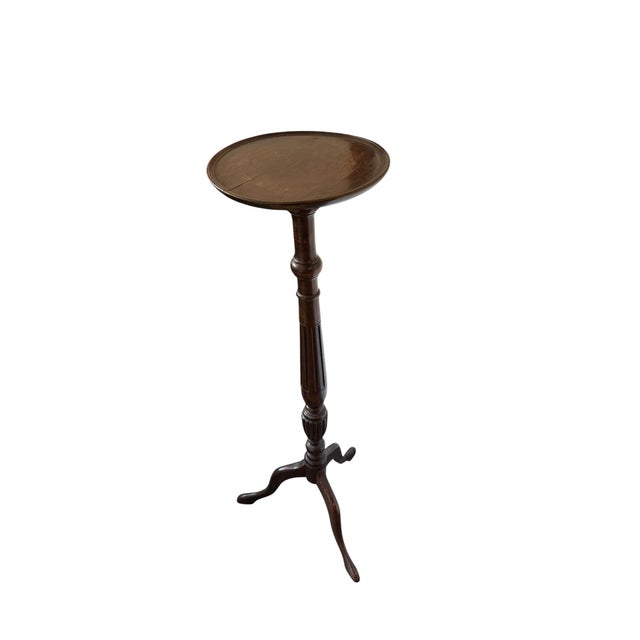 Antique Georgian Mahogany Torchère Stand, 1900 For Sale - Image 3 of 12