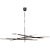 Kelly Wearstler for Visual Comfort Signature Rousseau Grande Eight Light Articulating Chandelier in Bronze with Seeded Glass For Sale
