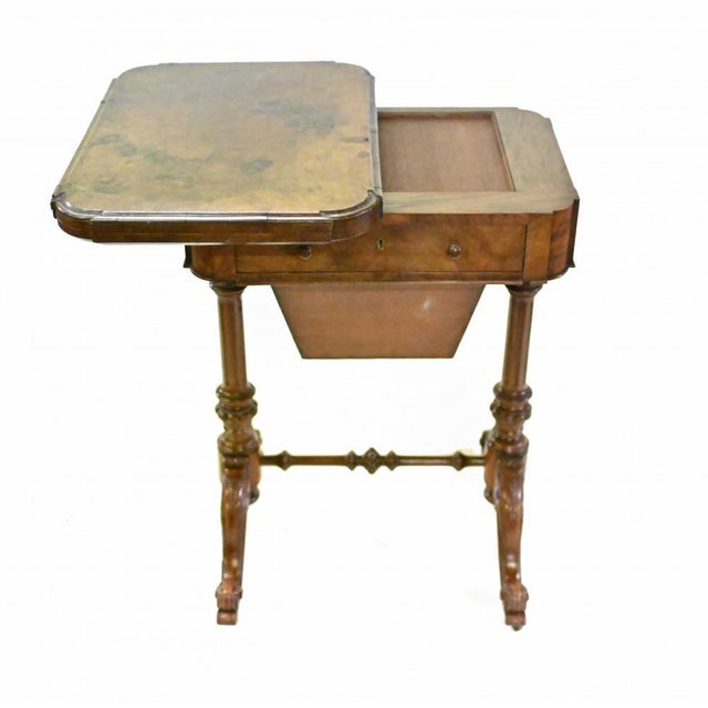 Victorian Games Table Chess Draughts Walnut For Sale - Image 4 of 8