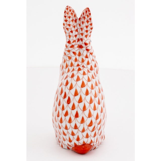 Herend Fishnet Porcelain Rabbit Figurines, 2 For Sale - Image 10 of 12