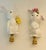 1970s Whimsical Porcelain Rabbit Pair Lamp Finials For Sale - Image 4 of 6