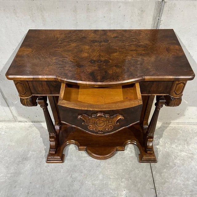 Antique Louis Philippe Console Table in Walnut For Sale - Image 12 of 16