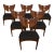 2010s Mid Century Style Solid Walnut Butterfly Dining Chairs - Set of 6 For Sale - Image 5 of 5