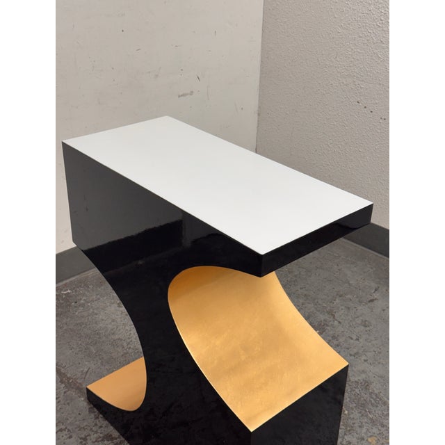 Black Michael Oren Design Custom Console Table For Sale - Image 8 of 12