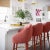 Salmon Myla Salmon Swivel Bar Stool For Sale - Image 8 of 9