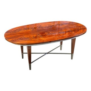 Vintage Greg Sheres Italian Mahogany Verite Collection Dining Table With Leaves For Sale