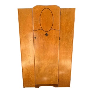 Stunning 1930s Birdseye Maple Armoire For Sale