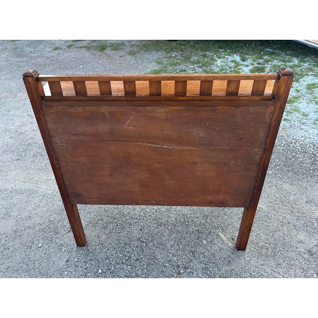 Early 20th Century Tiger Oak Mission Arts and Craft Style Slant Front Desk For Sale - Image 10 of 11