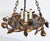 Metal Mid 20th Century Italian Gilt Floral Tole Hanging Scales of Justice Chandelier For Sale - Image 7 of 8