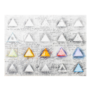 Elfi Schuselka "4 X 5 Triangles" Mixed Media