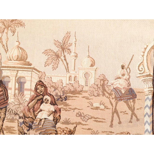 19th Century Moorish Architecture Scene Tapestry For Sale - Image 9 of 12