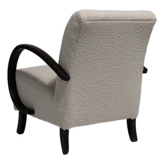 19th Century France Cream Wood Armchair For Sale