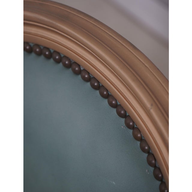 Set of 10 Old Hickory Leather French Style Dining Chairs For Sale - Image 13 of 18