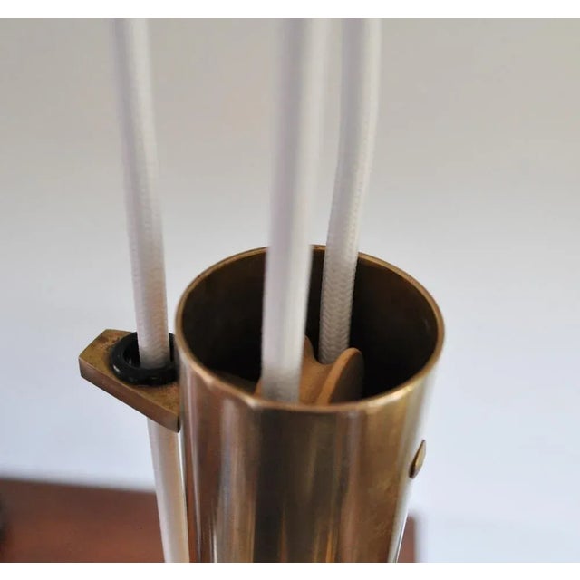 Metal Danish Mid-Century Modern Brass Counterweight Pendant in the Style of Paavo Tynell, 1950s For Sale - Image 7 of 10