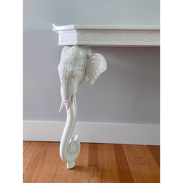 Gampel-Stoll 1960s Gampel Stoll Elephant Wall Mount Conole For Sale - Image 4 of 11