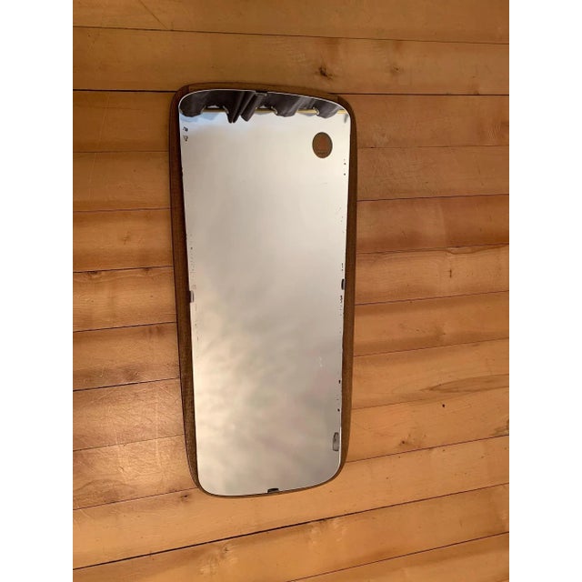 Brown Vintage German Mirror, 1960s For Sale - Image 8 of 8
