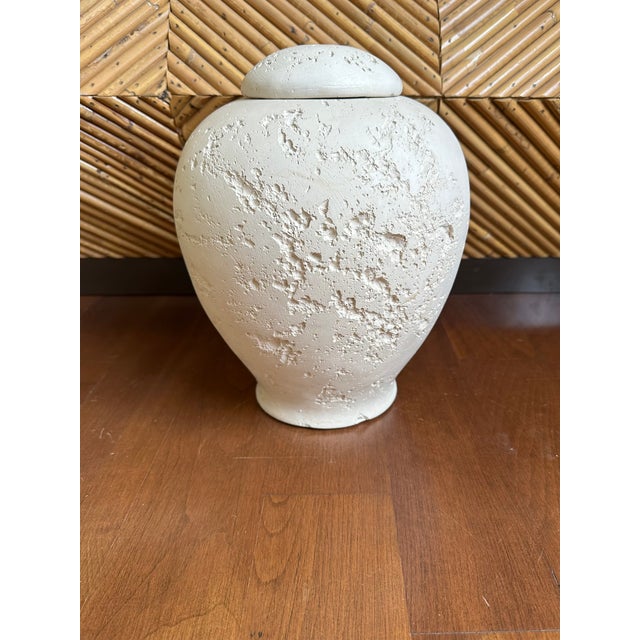 Bitossi Vintage Plaster Ginger Jar in the Style of Flavia Montelupo For Sale - Image 4 of 15
