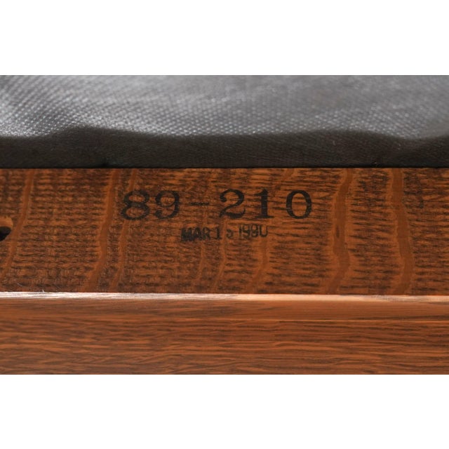 Stickley Mission Oak Arts & Crafts Loveseat For Sale - Image 17 of 18