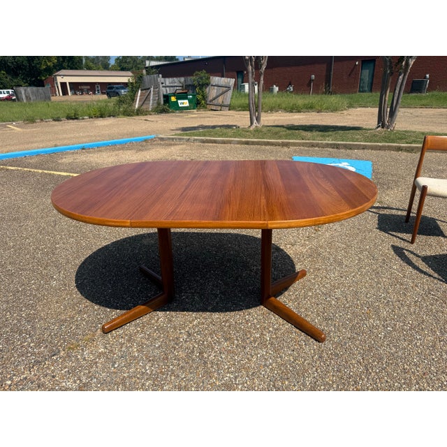 1960s Ansager Møbler Teak Dining Table and Set of Møller 77 Dining Chairs - Set of 5 For Sale - Image 10 of 12