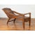 Early 20th Century Antique Indonesian Reclining Plantation Chair with Bamboo Slats and Carved Decor For Sale - Image 5 of 11