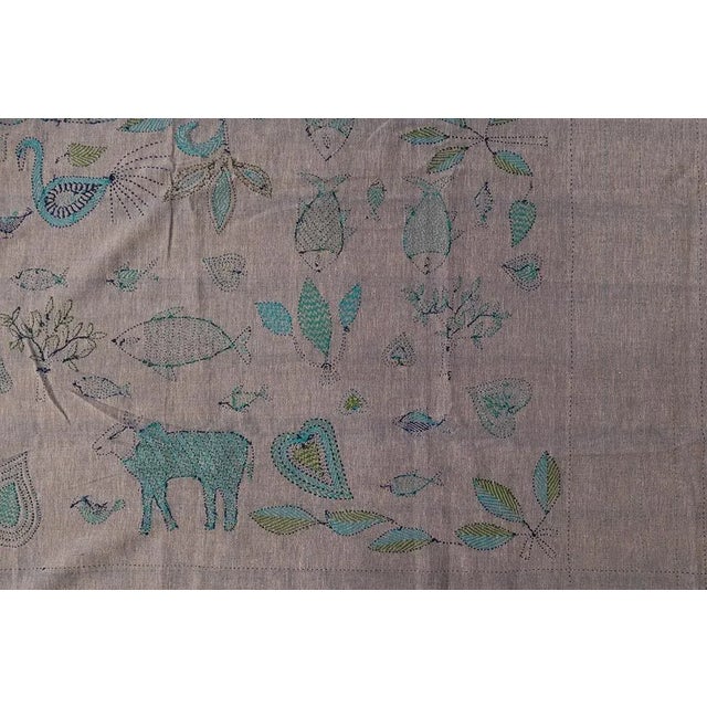 Boho Chic Handmade Textile/Throw For Sale In San Francisco - Image 6 of 7