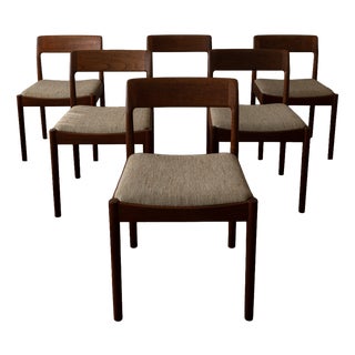 Vintage Dining Chairs by Johannes Nørgaard for Nørgaard Møbelfabrik, 1960s, Set of 6 For Sale
