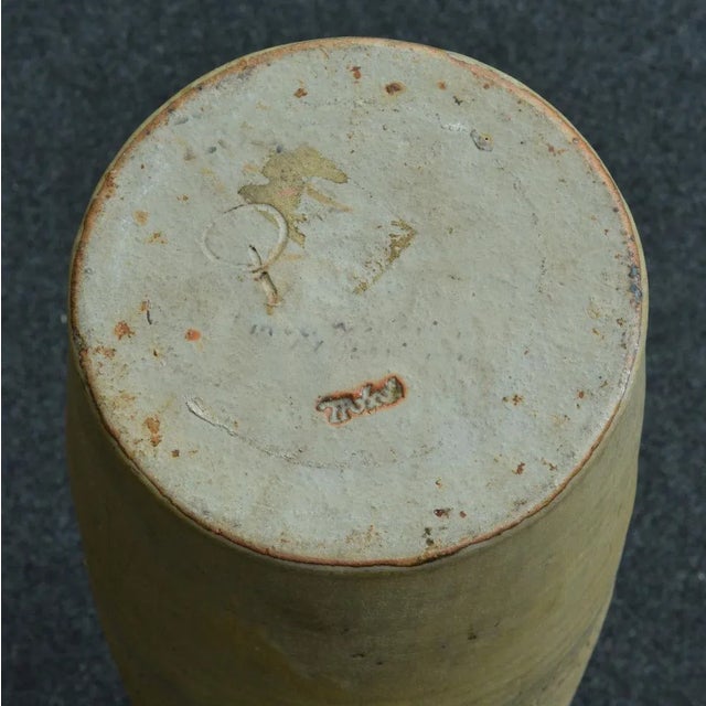 Tall Studio Pottery Floor Vase, 1960s For Sale - Image 9 of 10