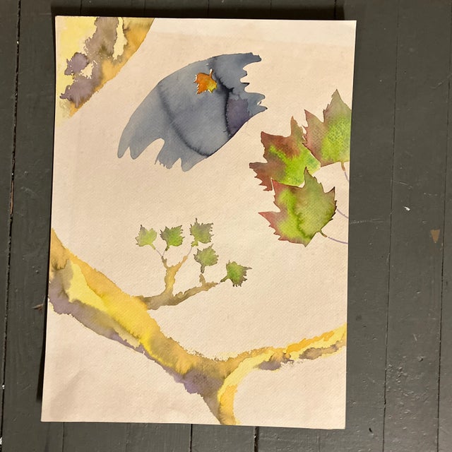 Original 16 x 22 painting on heavy paper unsigned unframed