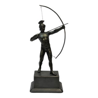 Bronze Roman Archer Sculpture For Sale