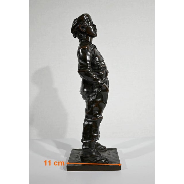 After H. Hertzberg, Le Siffleur, 19th-Century, Bronze For Sale - Image 18 of 18