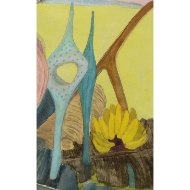 Paper Modern Tropical Abstract -- "Spires Ii" by Claire Wolf Krantz For Sale - Image 7 of 8