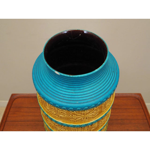 Vintage German Ceramic Vase from Bay Keramik, 1960s For Sale - Image 4 of 11